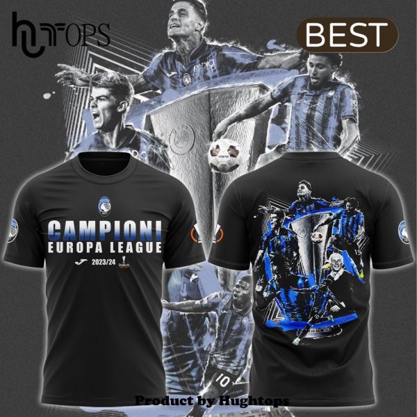 Atalanta B.C Campioni Europa 2024 League Black Shirt