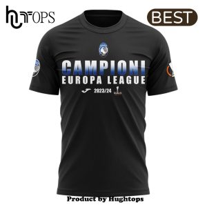 Atalanta B.C Campioni Europa 2024 League Black Shirt