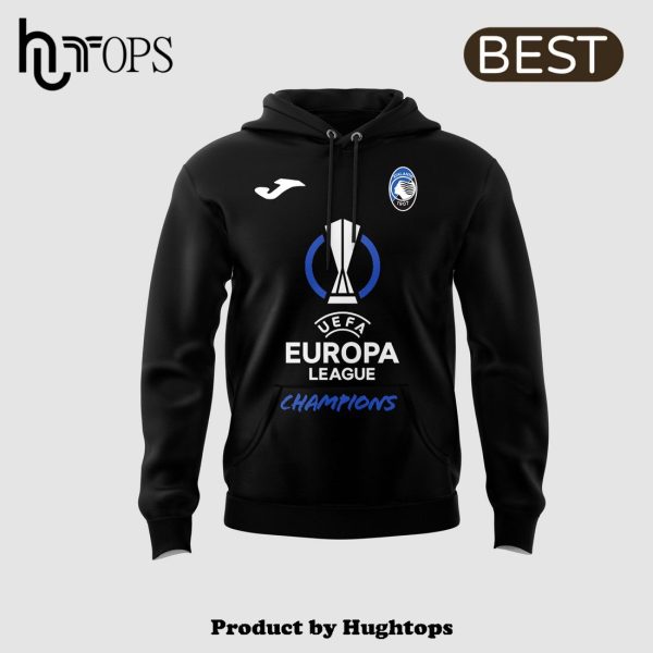 Atalanta Campioni Europa Black Hoodie, Jogger, Cap