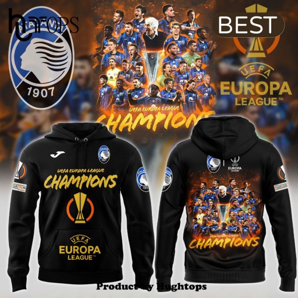 Atlanta BC Campione 2024 Maglietta Europa League Black 3D Hoodie