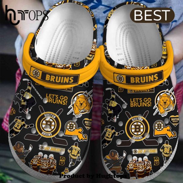 Boston Bruins Ice Hockey Team NHL Sport Crocs Clogs Shoes