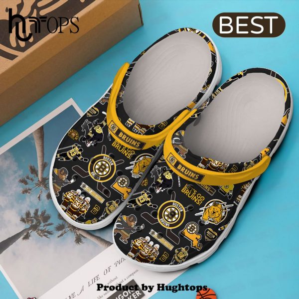 Boston Bruins Ice Hockey Team NHL Sport Crocs Clogs Shoes