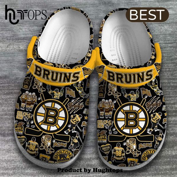 Boston Bruins NHL Ice Hockey Sport Crocs Clogs Shoes