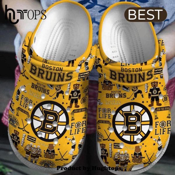 Boston Bruins NHL Sport Crocs Clogs Shoes