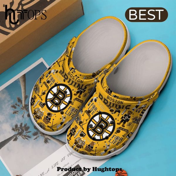 Boston Bruins NHL Sport Crocs Clogs Shoes