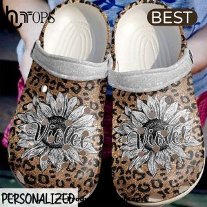 Cheetah Personalized Su NFLower Classic Clogs Shoes