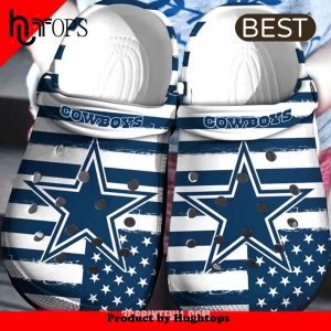 Dallas Cowboys NFL 10 Team Gift For Fan Rubber Crocs Shoes