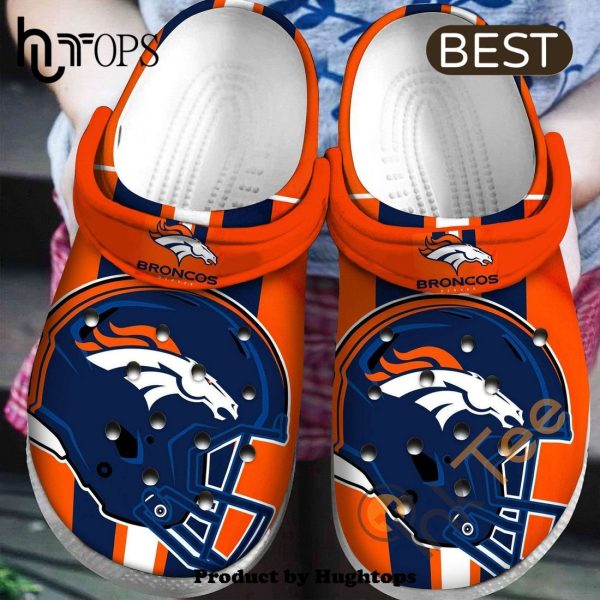 Denver Broncos NFL Football Helmet Teams Gift For Fan Rubber Crocs