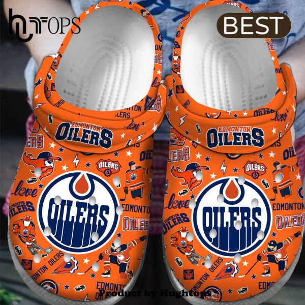 Edmonton Oilers NHL Sport Crocs Clogs Shoes