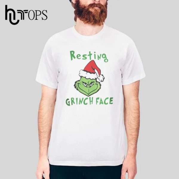 Funny Christmas Resting Grinch Face T-Shirt