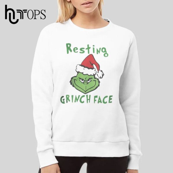 Funny Christmas Resting Grinch Face T-Shirt