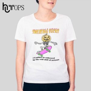 Funny Skateboarding No Sweat Halloween T-Shirt