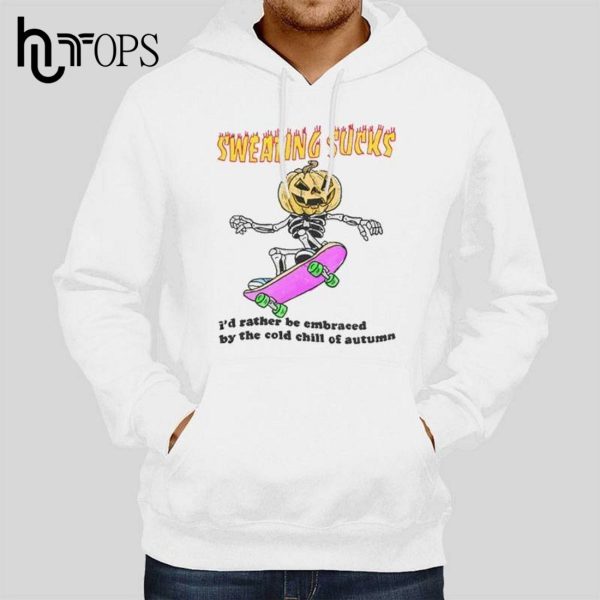 Funny Skateboarding No Sweat Halloween T-Shirt