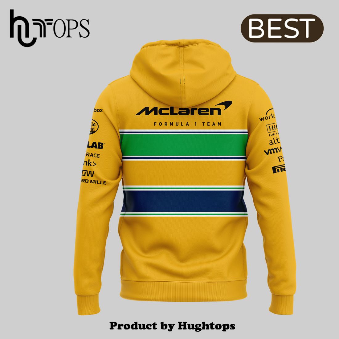 Limited Edition Forever Senna McLaren Yellow Hoodie, Jogger, Cap