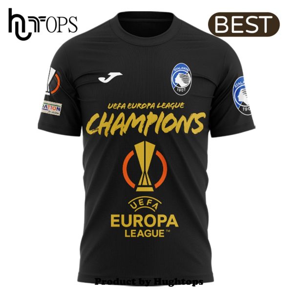 Maglietta Europa League 2024 Atlanta BC Campione Black T-Shirt, Jogger, Cap