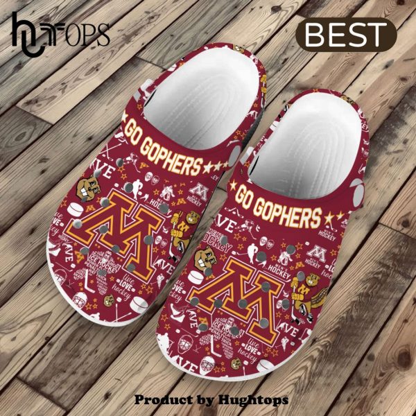 Minnesota Golden Gophers NHL Sport Crocs Clogs Shoes