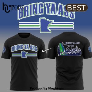 Minnesota Timberwolves Special Bring Ya Ass Black T-Shirt, Jogger, Cap