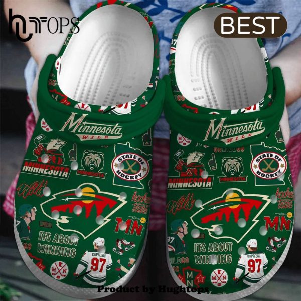 Minnesota Wildice Hockey Team NHL Sport Crocs Clogs Shoes