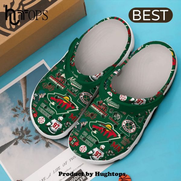 Minnesota Wildice Hockey Team NHL Sport Crocs Clogs Shoes