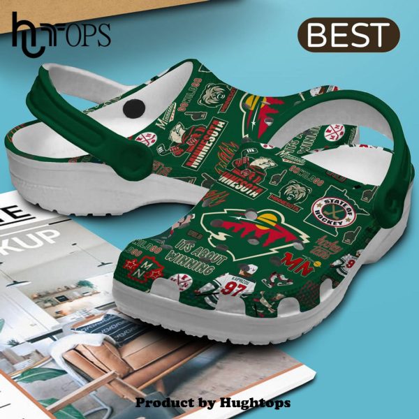 Minnesota Wildice Hockey Team NHL Sport Crocs Clogs Shoes