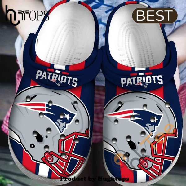 New England Patriots NFL Football Helmet For Gift Fan Rubber Croc Clog