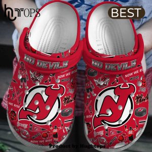 New Jersey Devils NHL Sport Crocs Clogs Shoes