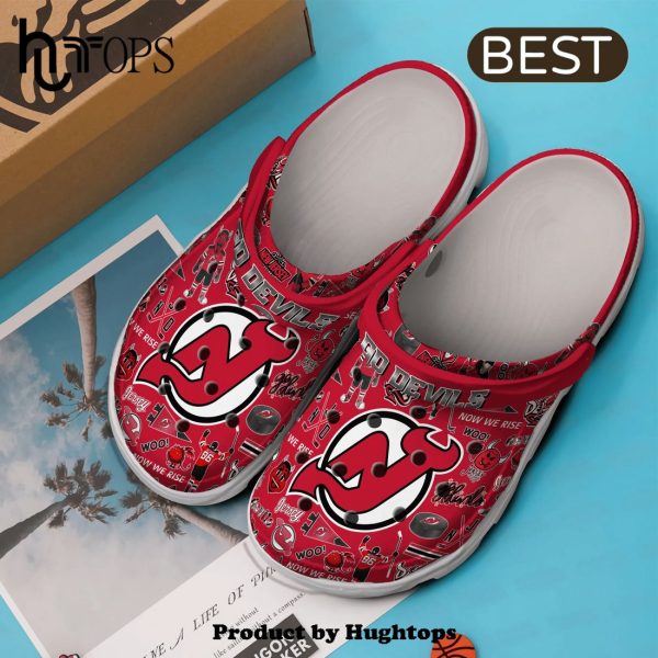 New Jersey Devils NHL Sport Crocs Clogs Shoes