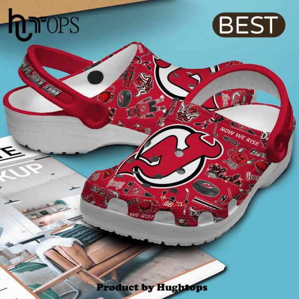 New Jersey Devils NHL Sport Crocs Clogs Shoes