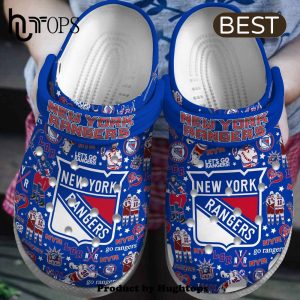 New York Rangers NHL Sport Crocs Clogs Shoes