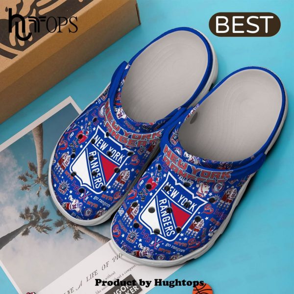 New York Rangers NHL Sport Crocs Clogs Shoes