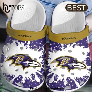 NFL Baltimore Ravens Football Crocs Clogs