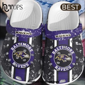 NFL Baltimore Ravens Football Crocs Shoes Clogs