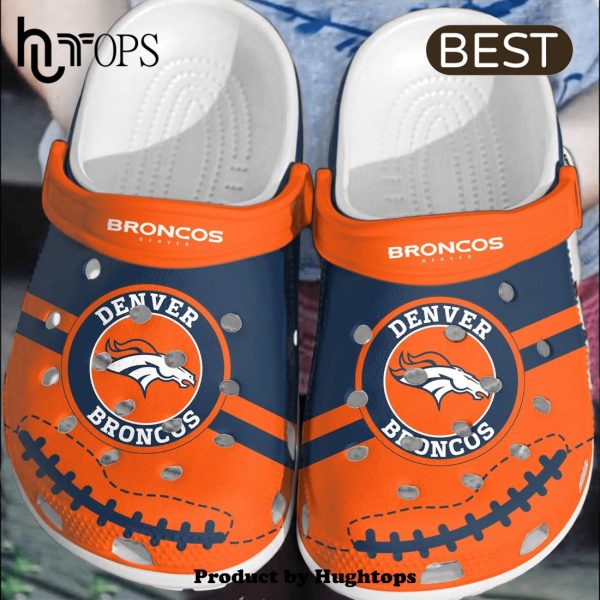 NFL Denver Broncos Football Shoes Comfortable Crocs Clogs