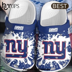 NFL New York Giants Football Crocs Clogs