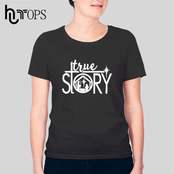 Vintage True Story Christmas Nativity T-Shirt