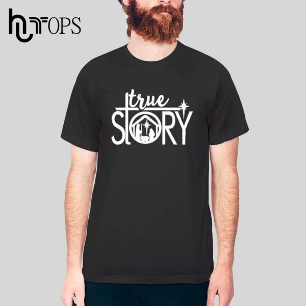 Vintage True Story Christmas Nativity T-Shirt