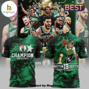 18times Champions Boston Celtics Green Hoodie Limited Edition