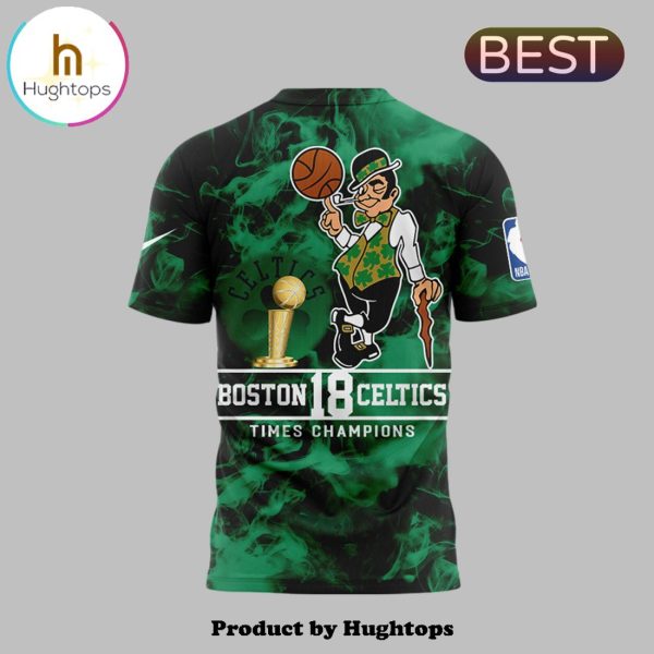 18times Champions Boston Celtics Green Hoodie Limited Edition