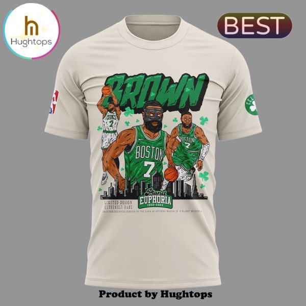 2024 Boston Celtics BROWN 7 Cream T-Shirt, Jogger, Cap