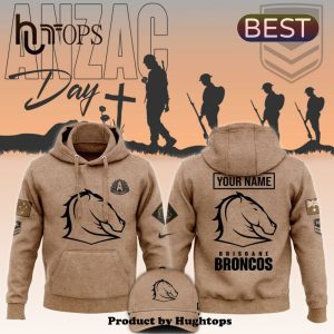 2024 Brisbane Broncos Anzac Round Custom Hoodie, Jogger, Cap