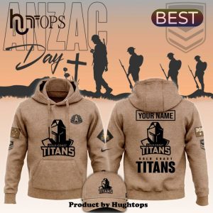 2024 Gold Coast Titans Anzac Round Custom Hoodie, Jogger, Cap