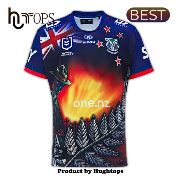 2024 New Zealand Warriors Anzac Round Shirt