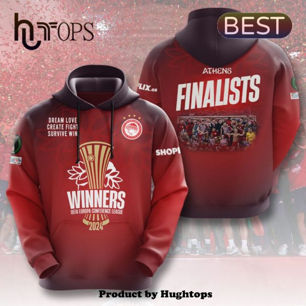 2024 Olympiacos FC Finalists UEFA Europa League Hoodie