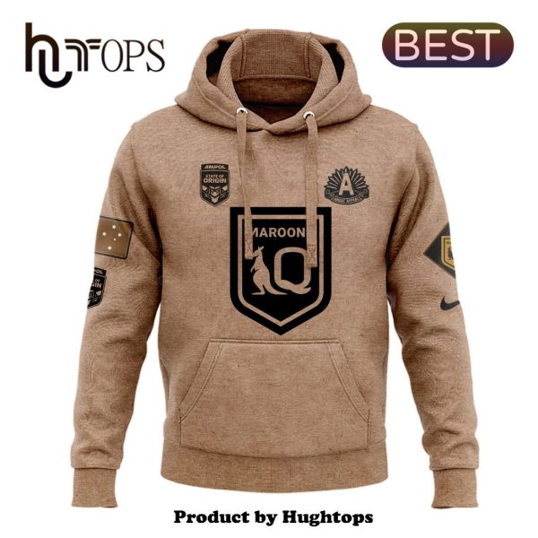 2024 Queensland Maroons Anzac Round Custom Hoodie, Jogger, Cap