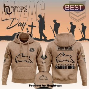 2024 South Sydney Rabbitohs Anzac Round Custom Hoodie, Jogger, Cap