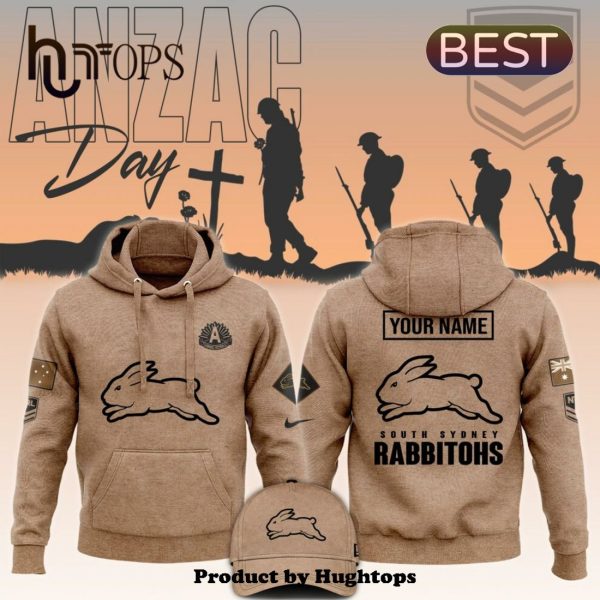 2024 South Sydney Rabbitohs Anzac Round Custom Hoodie, Jogger, Cap