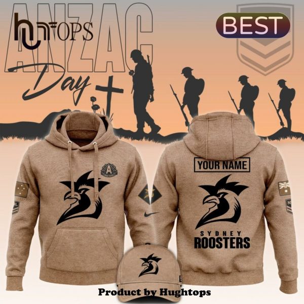 2024 Sydney Roosters Anzac Round Custom Hoodie, Jogger, Cap