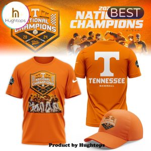 2024 Tennessee Orange Baseball Champions NCAA T-Shirt, Cap
