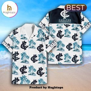 AFL Carlton Football Club Hawaiian Shirt Limited Edition