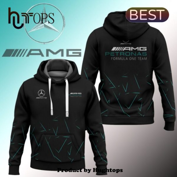 AMG Petronas Formula One Team Printed Black Hoodie